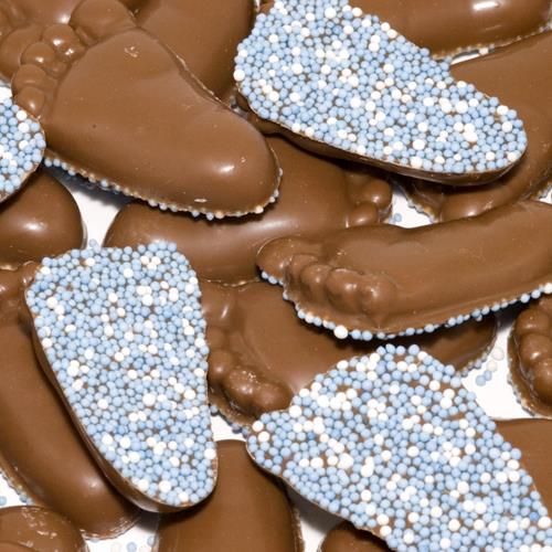 Geboorte Chocolade Voeten Blauw 2,5 Kilo