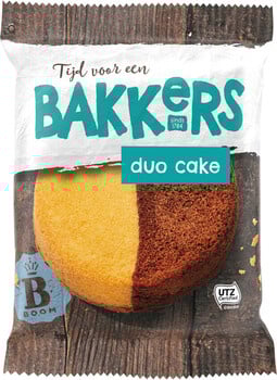 Boom - Bakkers Duo Cake 75 Gram 24 Stuks