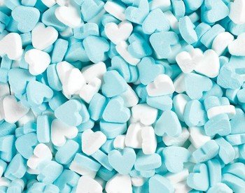 Fortuin - Wit Blauwe Pepermunt Hartjes 1 Kilo