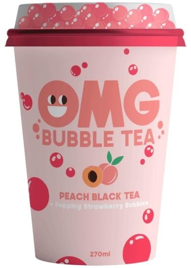 OMG Bubble Tea - Peach Black Tea 270ml