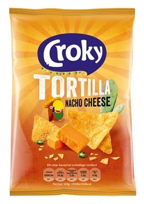Croky - Tortilla Nacho Cheese 40 Gram 20 Stuks