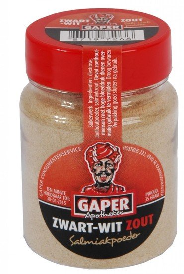 Gaper Zwart Wit Zout Salmiakpoeder 30 Gram