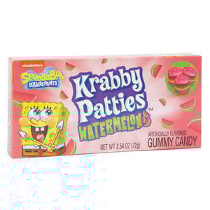 Spongebob - Watermelon Gummy Krabby Patties 72 Gram
