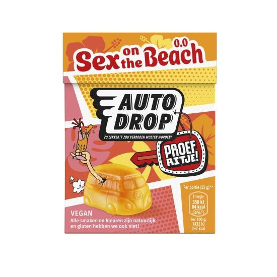 autodrop, auto drop, drop in de vorm van een auto.