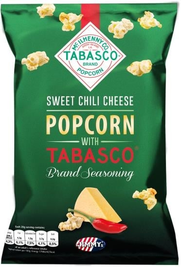 Jimmy's - Tabasco Sweet Chili Cheese Popcorn 90 Gramm
