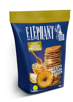 Elephant - Pretzel Honey Mustard 80 Gram 20 Stuks