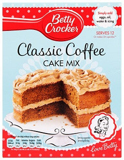 Betty Crocker – Klassische Kaffeekuchenmischung (Produkt aus Großbritannien)