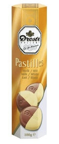 Droste Schokolade Pastilles Koker Melk/Wit 85 Gram