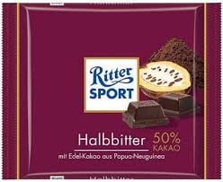 Ritter Sport - Puur 50%  100 Gram
