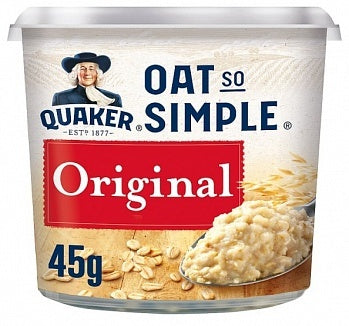 Quaker Oats - So Simple Original Porridge im Becher, 45 Gramm