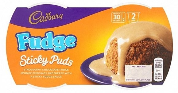 Cadbury - Sticky Puds Fudge 190 Gramm