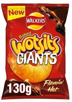 Walkers - Wotsits Giants Flamin' Hot 130 Gram
