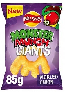 Walkers - Monster Munch Giants Pickled Onion 85 Gram ***29-06-2024***