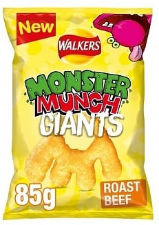 Walkers - Monster Munch Giants Roast Beef 85 Gram