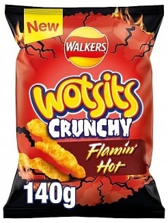 Walkers - Wotsits Crunchy Flamin Hot 140 Gram