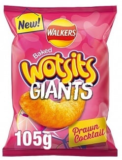 Walkers - Wotsits Giants Prawn Cocktail 105 Gram