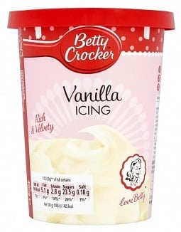 Betty Crocker - Vanille-Zuckerguss 400 Gramm