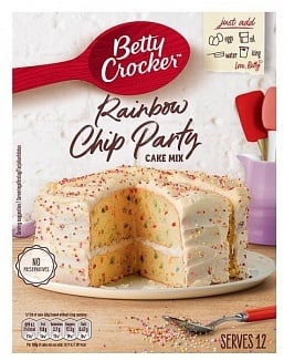 Betty Crocker - Party Rainbow Chip Cake Mix 425 Gram