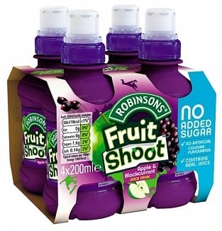 Robinsons - Fruit Shoot Apple & Blackcurrant 4-Pack (4x200ml)