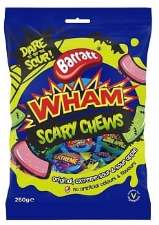 Barratt Wham Scary Chews 260 Gram