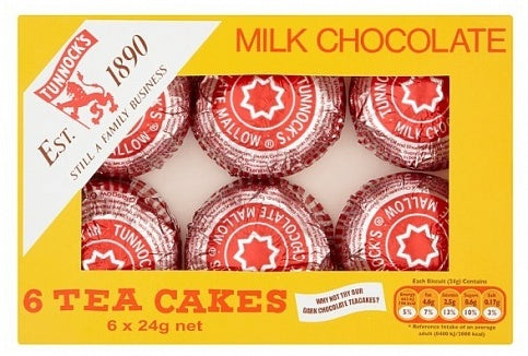 Tunnock's - Tea Cakes Milk Chocolate 6-Pack 170 Gram