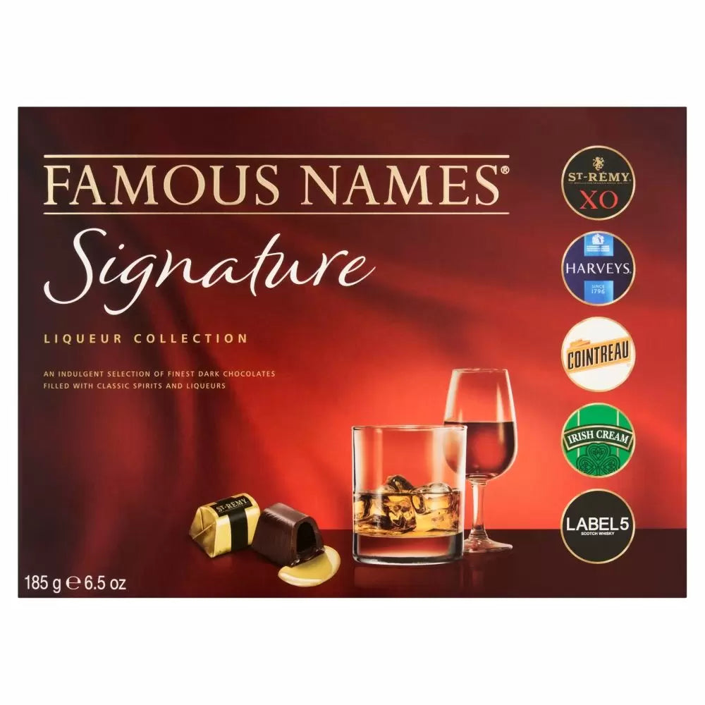 Collection de liqueurs au chocolat Famous Names - Signature 185 grammes