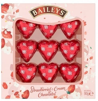 Baileys - Strawberry & Cream Hearts 90 Gram