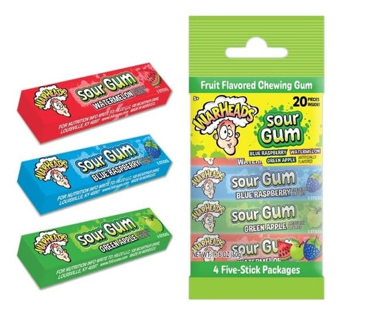 Warheads - Sour Gum 4-pack 50 Gram