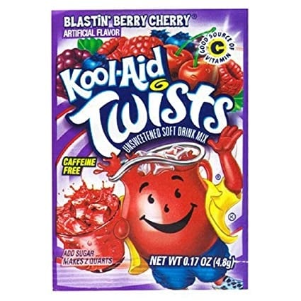 Kool Aid - Twists Blastin Berry Cherry 4,9 Gram