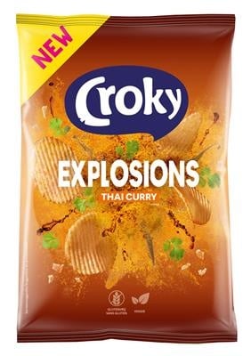 Croky - Chips Explosions Thai Curry 40 Gram 20 Stuks