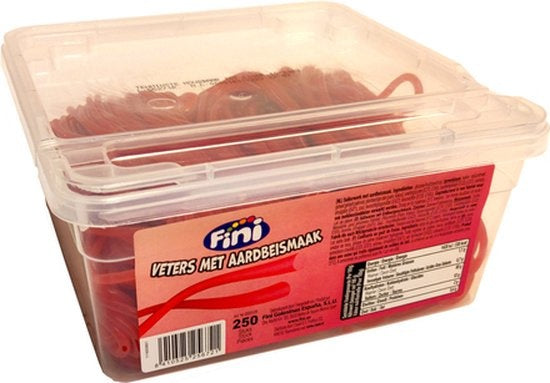 Fini - Veters Met Aardbeismaak 250 Stuks