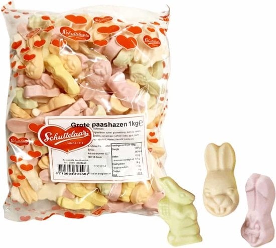 Schuttelaar - Grote Paashazen 1 Kilo