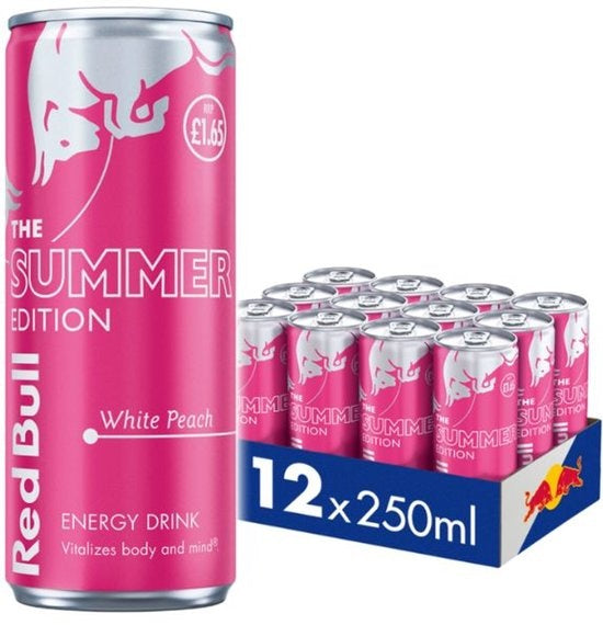 Red Bull - TRed Bull - The Summer White Peach 250ml 12 Canshe Summer White Peach 250ml 12 Cans - Copy