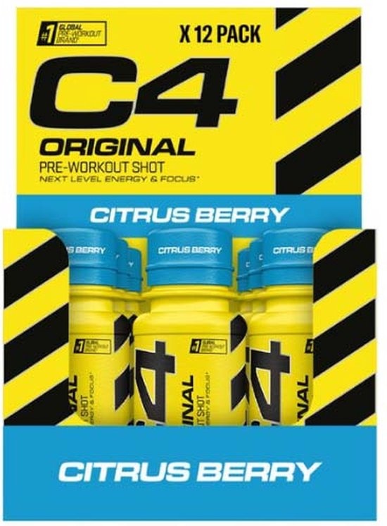 C4 - Energy Shot Citrus Berry 60ml 12 Stuks