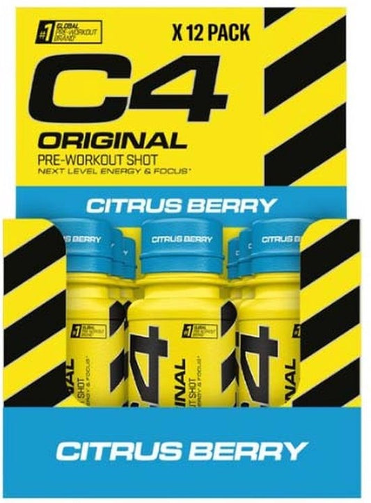 C4 - Energy Shot Citrus Berry 60ml 12 Stuks