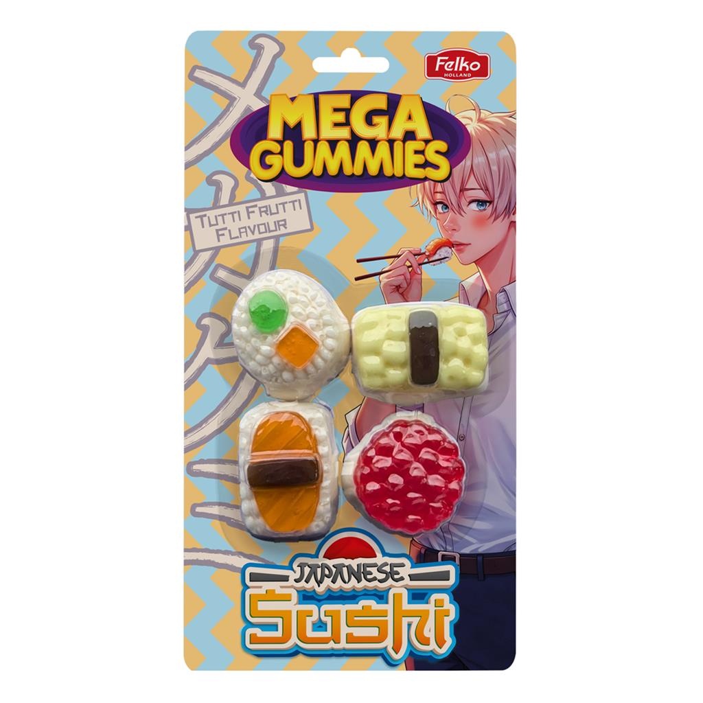 Felko - Mega Gummies Japanisches Sushi 120 Gramm