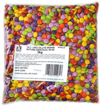 Milchschokoladenbohnen (Smarties-Imitat) 3 Kilo