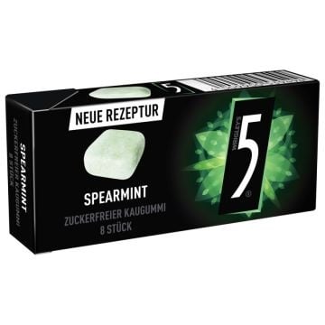 5 Gum – Spearmint Zuckerfrei 16,5 Gramm