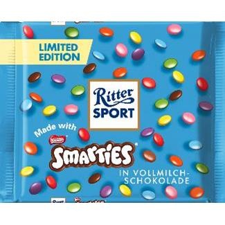 Ritter Sport - Smarties Melk Schokolade 100 Gram