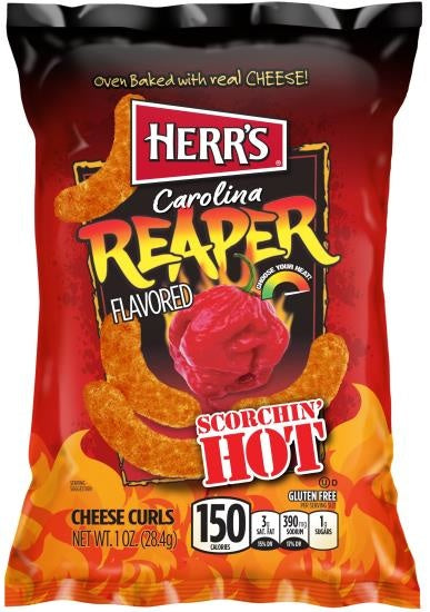 Herr's - Carolina Reaper Cheese Curls 184,3 Gram