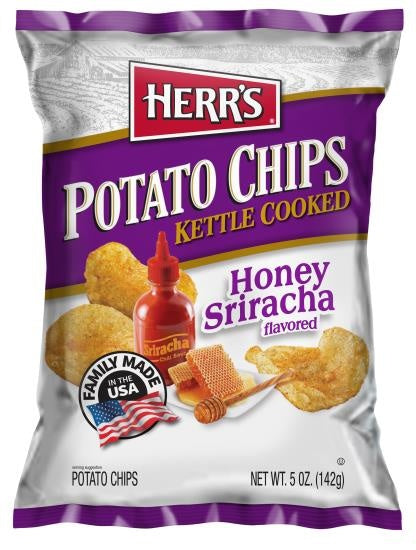 Herr's - Potato Chips Kettle Cooked Honey Siracha 142 Gram