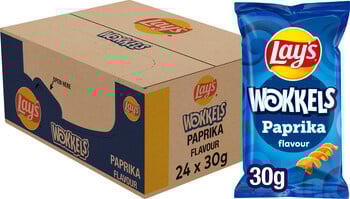 Lays - Wokkels Paprika 30 Gram 24 Stuks