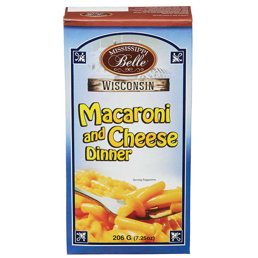 Mississippi Belle  Wisconsin - Macaroni and Cheese Dinner 206 Gram