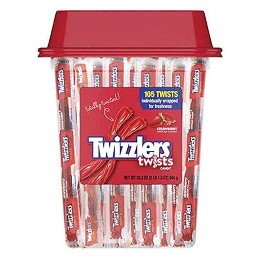 Twizzlers - Strawberry 105 Stuks 944 Gram