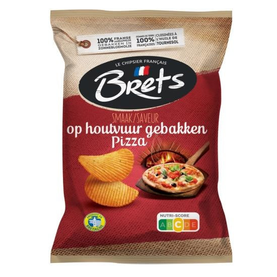 Brets - Op Houtvuur Gebakken Pizza Chips 125 Gram