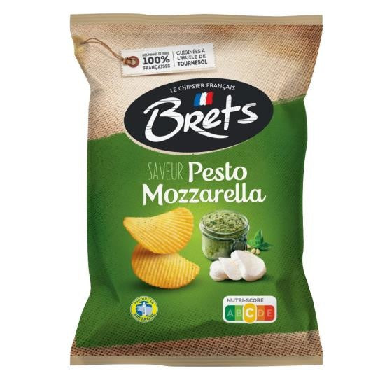 Brets - Pesto Mozzarella Chips 125 Gram 10 Pieces