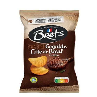 Brets - Gegrilde Cote de Boeuf Chips 125 Gram 10 Pieces