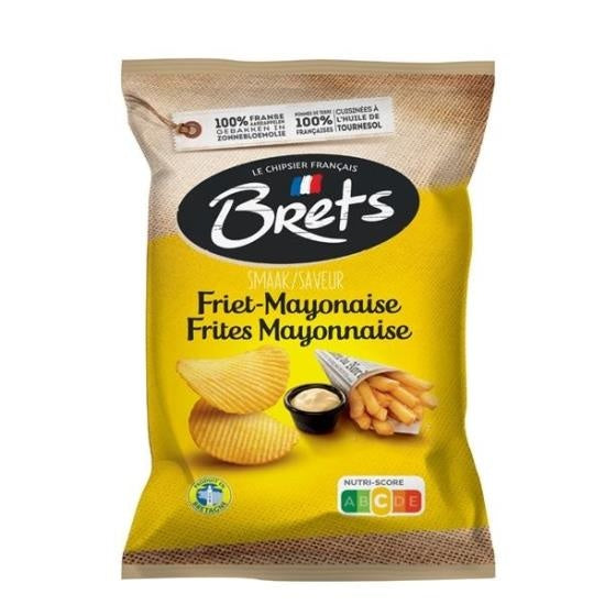 Brets - Frietje Mayonaise Chips 125 Gram 10 Pieces