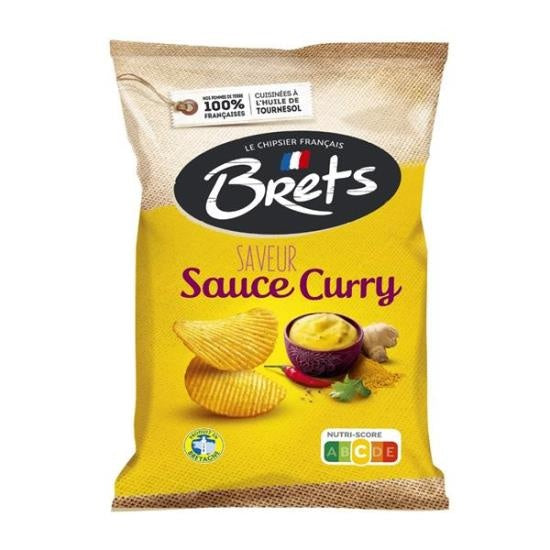 Brets - Sauce Curry Chips 125 Gram 10 Pieces