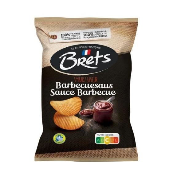 Brets - Barbecuesaus Chips 125 Gram 10 Stuks